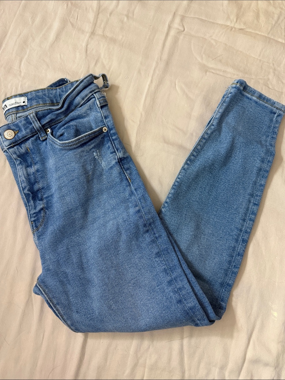 Zara Light Blue Skinny Jeans